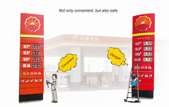 OEM Water Resistant Gas Price Display Magnetic Digital Sign For Gas Station