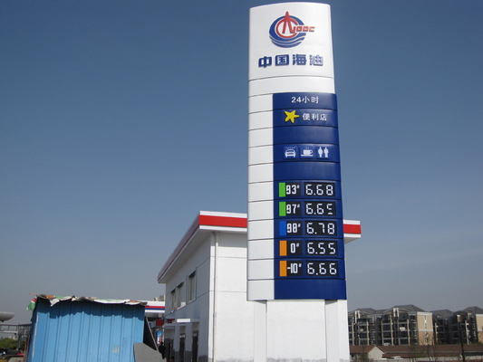880*350*10mm Digital 7 Segment Display Gas Station Price Board Unaffected By Voltage